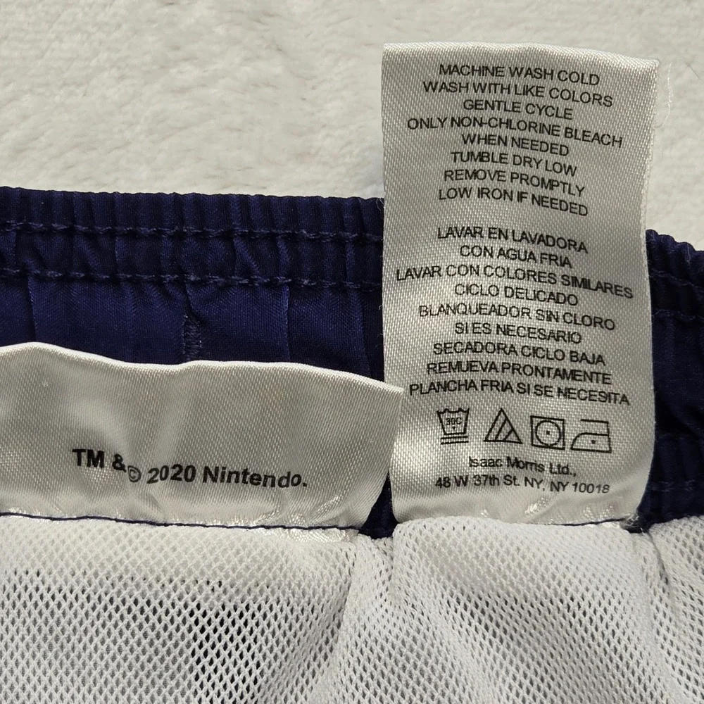 Nintendo Mario Kart Swim Trunks Mario‎ Luigi Graphic Blue Boys M